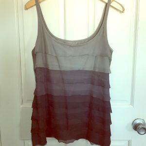 Women’s tank top ombré grey size xl